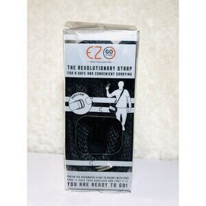 EZ GO Helmet Carrier Strap w/DD Ring Motorcycle Helmet Accessories Biker - BLACK